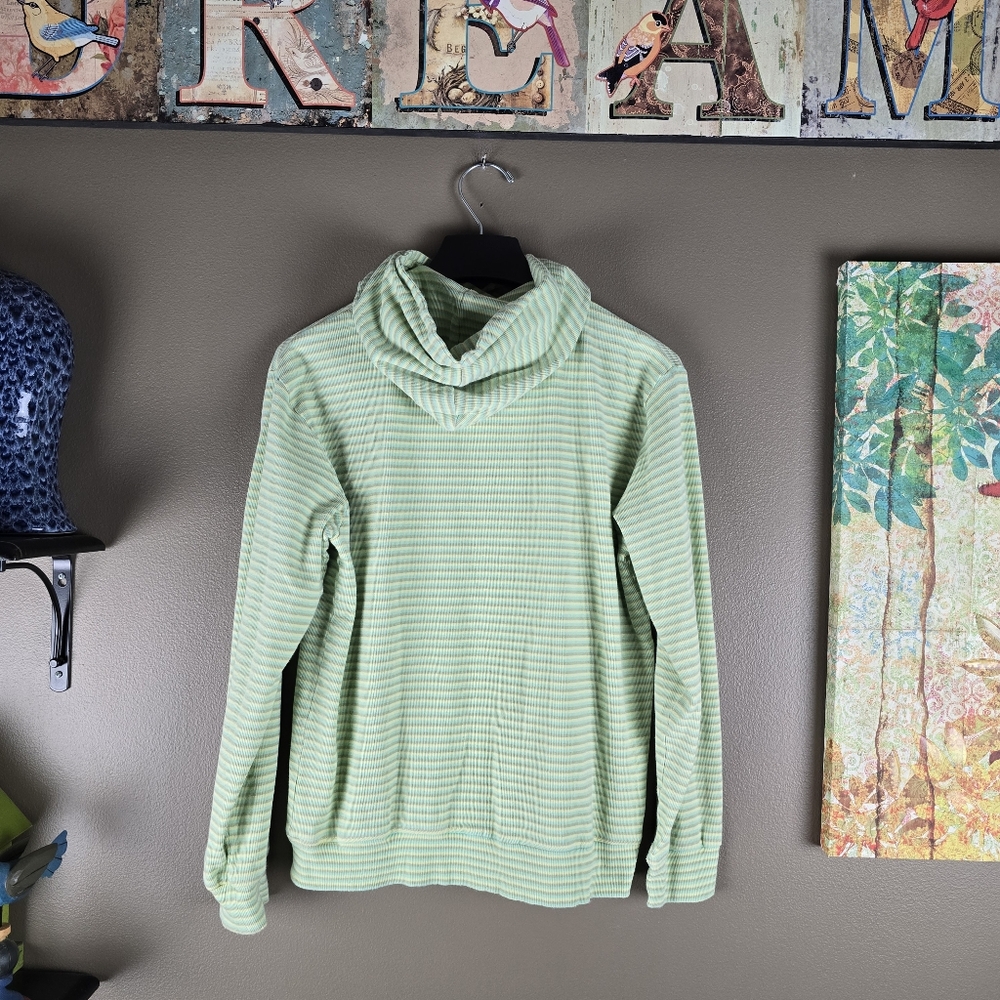 Kate Quinn Organic Striped Hoodie Sweatshirt Small